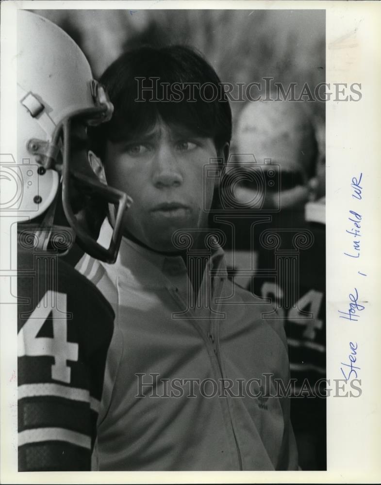 1982 Press Photo Linfield receiver Steve Hoge - orc02153 - Historic Images