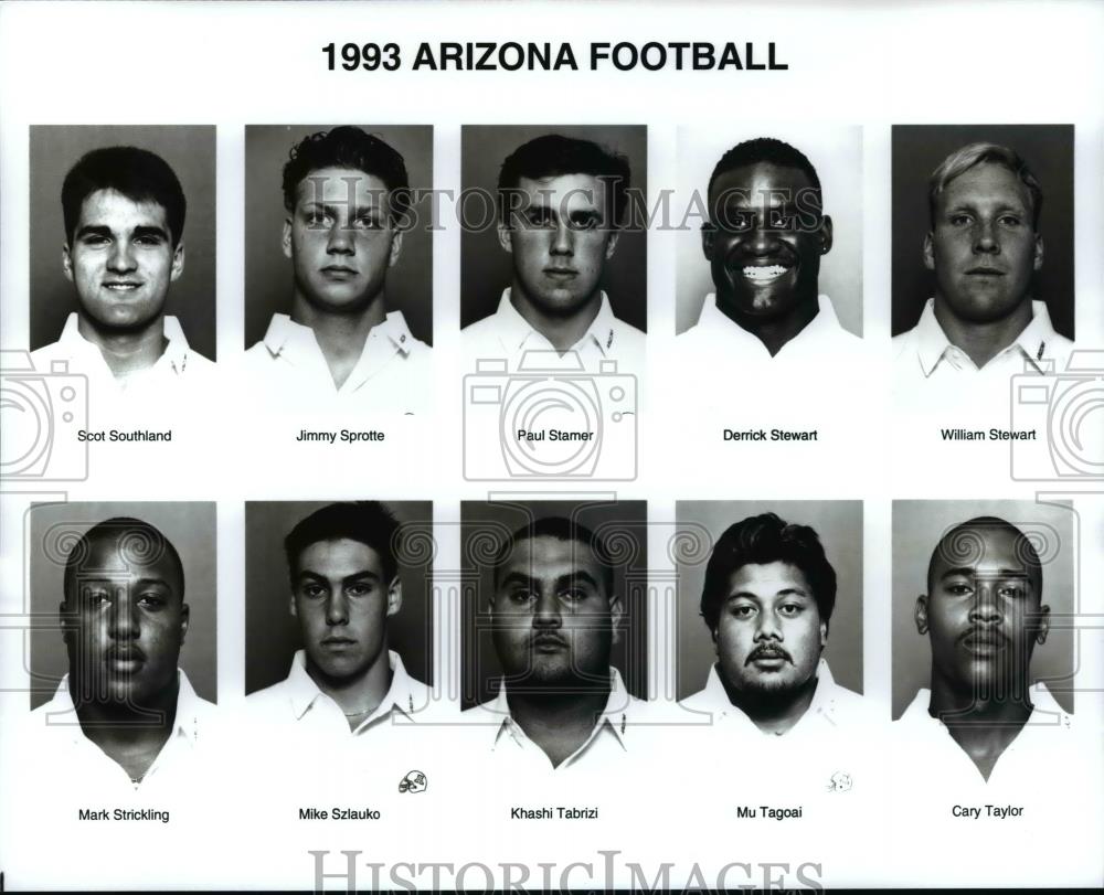 1993 Press Photo 1993 Arizona Football - orc07493 - Historic Images