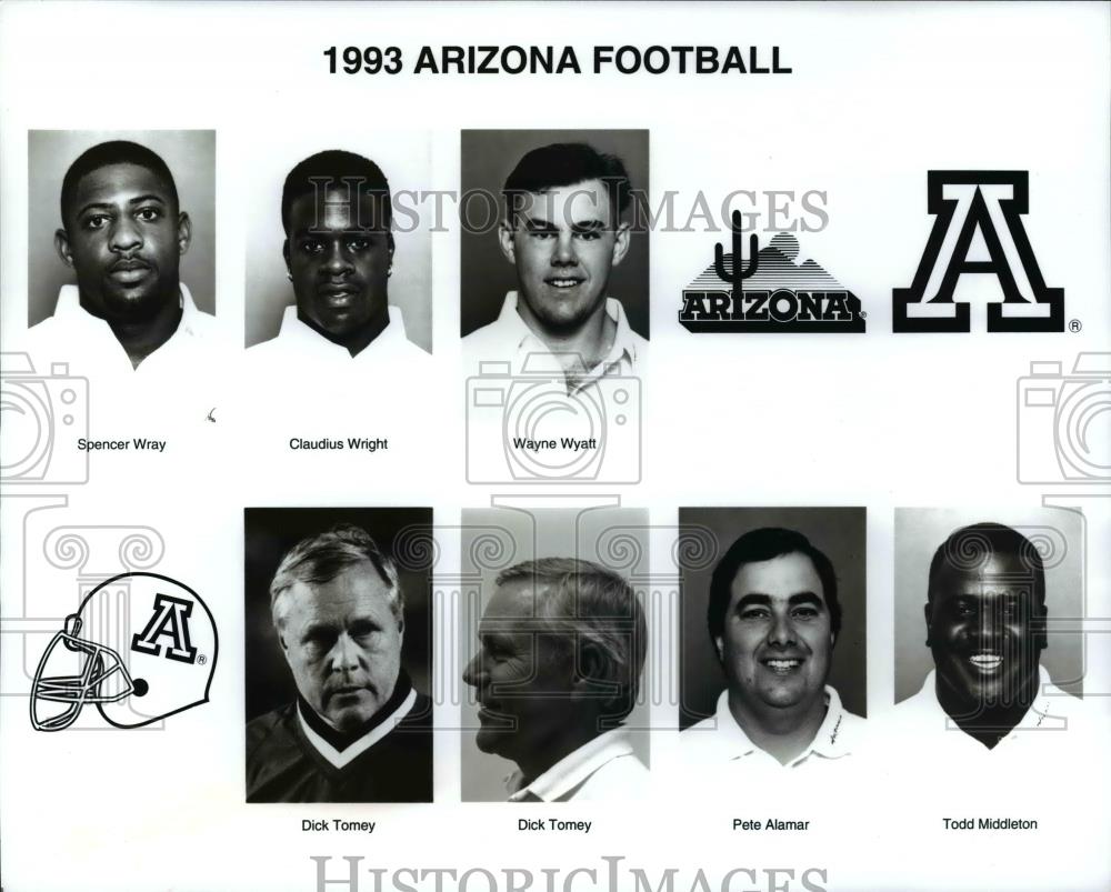 1993 Press Photo 1993 Arizona Football - orc07495 - Historic Images