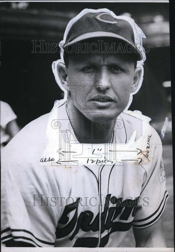 1946 Press Photo Heinz Becker, Cleveland Indians 1946 - orc04979 - Historic Images