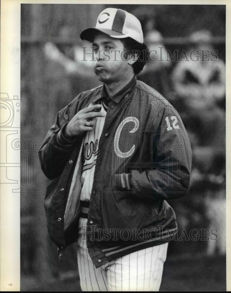 Press Photo Jerry Gatto -Cleveland Indians Coach - orc11375 - Historic Images