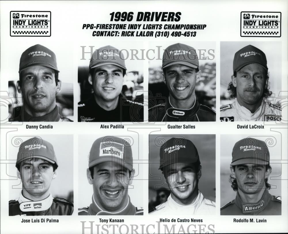 Press Photo PPG-Firestone Indy Lights Championship 1996 Drivers - orc00997 - Historic Images
