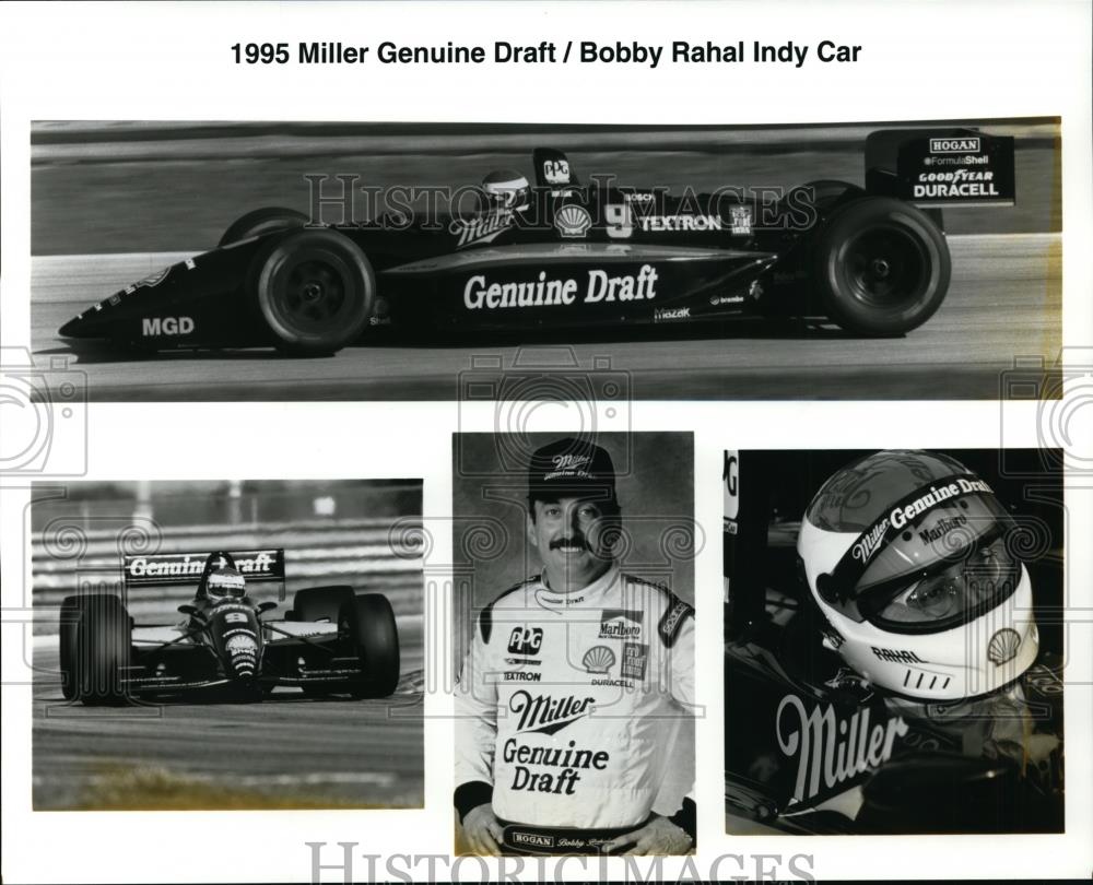 1995 Press Photo Indy Car Bobby Rahal on Miller Genuine Draft - orc01432 - Historic Images