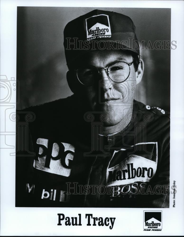 Press Photo Paul Tracy of Team Penske had his photo opportunity day - orc02276 - Historic Images