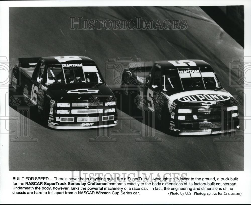 Press Photo Sears Diehard car made for Nascar SuperTruck Series by Craftsman. - Historic Images
