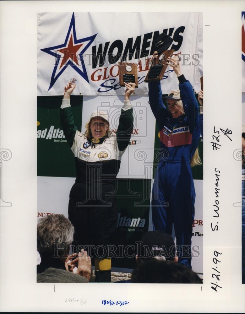 1999 Press Photo Womens Car Race Champion - orc05221 - Historic Images