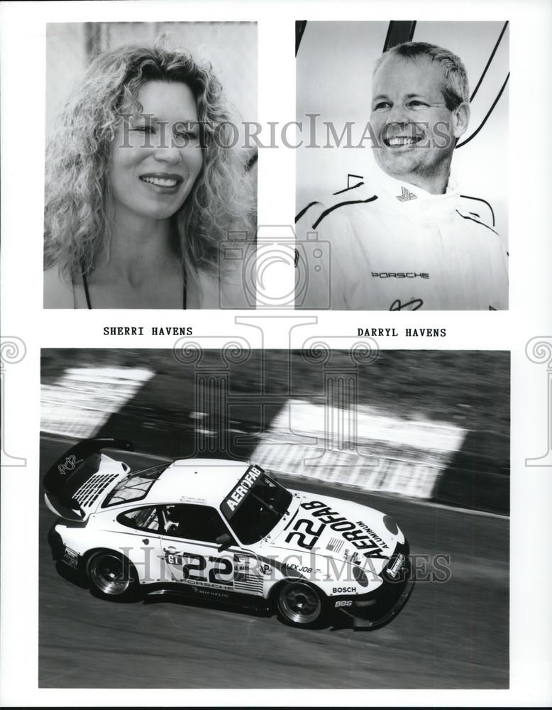 Press Photo Car Racing - Sherri Havens and Darryl Havens - orc05465 - Historic Images