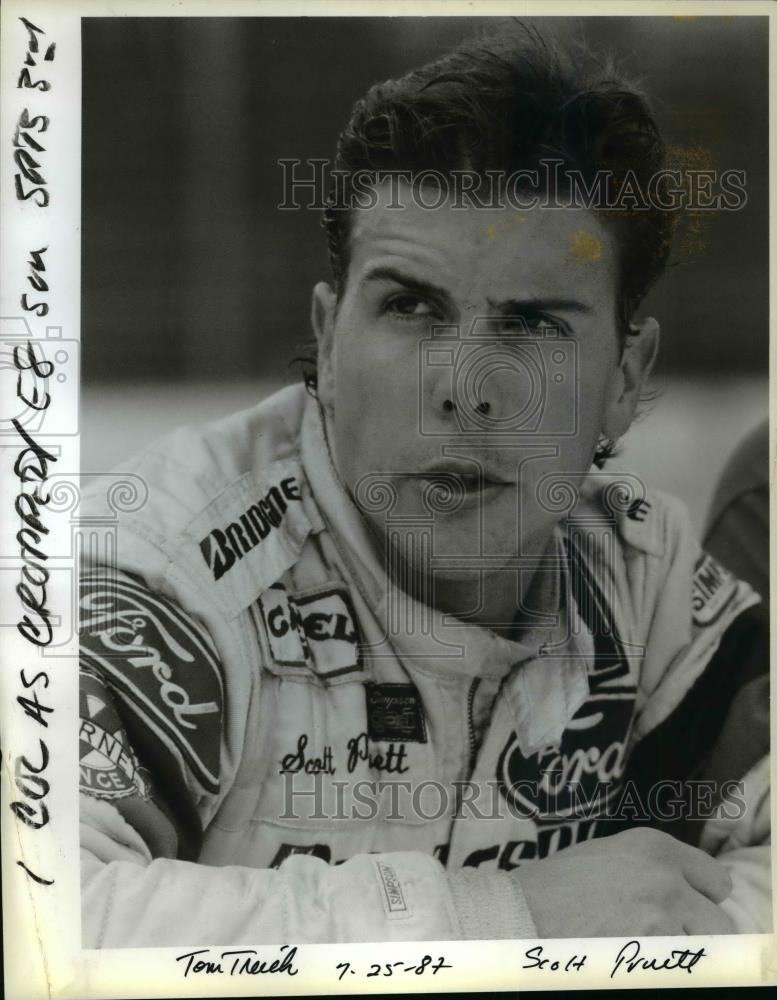 1987 Press Photo It feel good knowing you can lay down the fastest lap - Historic Images
