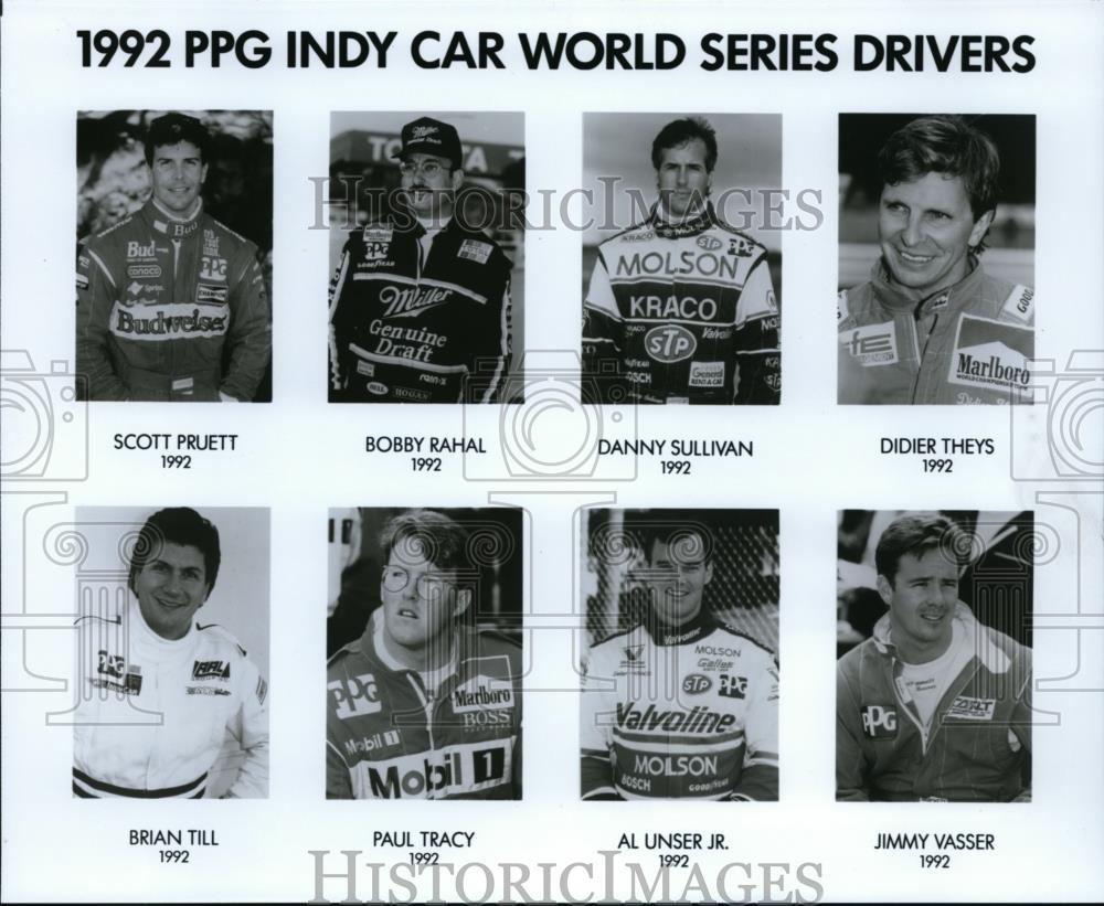 1992 Press Photo PPG Indy Car World Series Drivers - orc09922 - Historic Images
