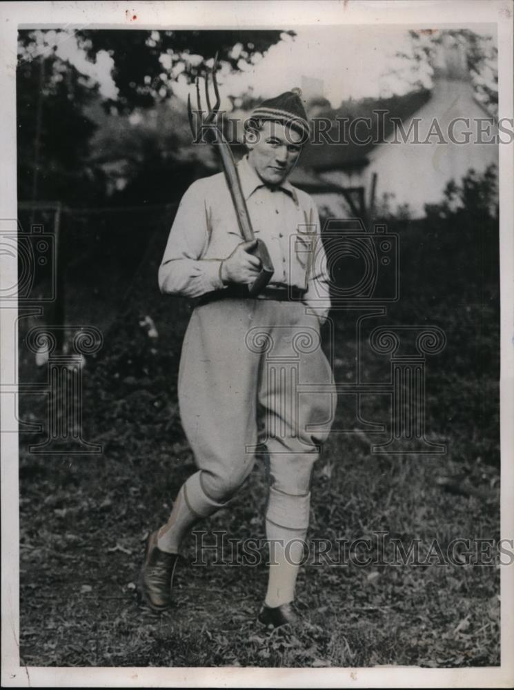 1939 Press Photo Tommy Farr Trains for Boxing Match Against Manuel Abrew - Historic Images