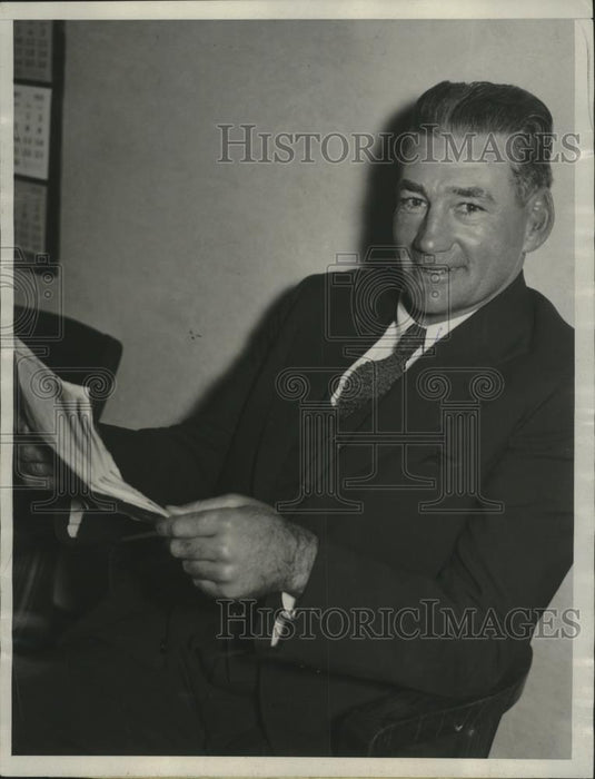 1935 Press Photo Edmond Spud Murphy former boxer paroled from prison - Historic Images