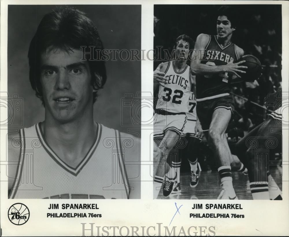 1980 Press Photo Jim Spanerkei of Philadelphia 76ers - orc09577 - Historic Images