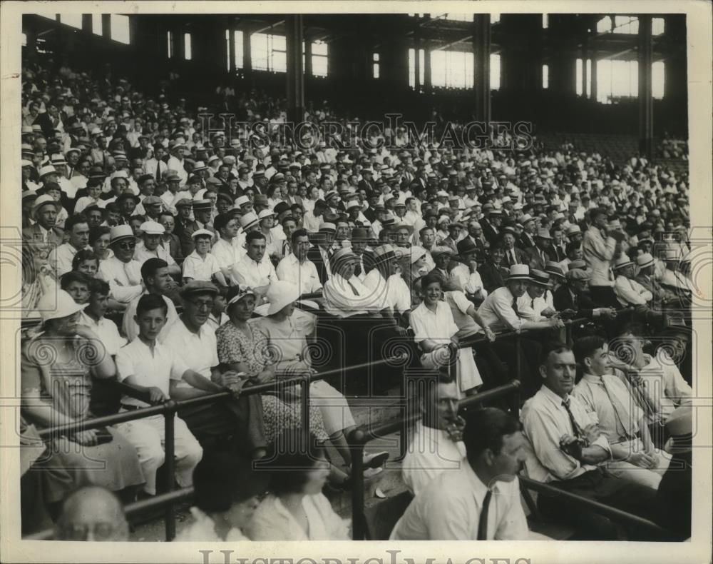 1934 Press Photo Crowds of fans at a baseball stadium for a game - net32849 - Historic Images