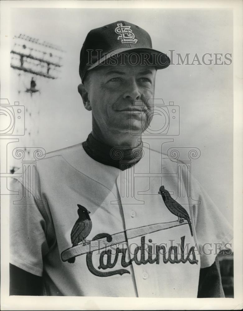 1958 Press Photo Stan Hack-St Louis Cardinals Baseball - orc09857 - Historic Images