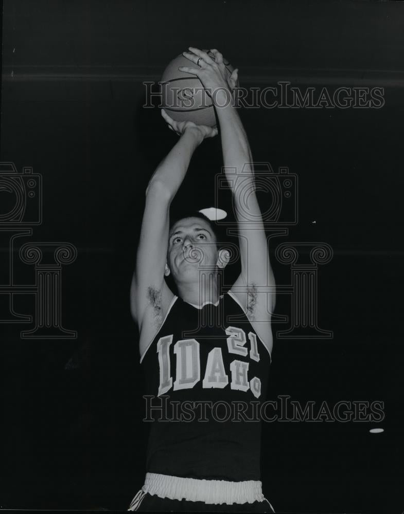 1964 Press Photo Jay Scanlan, Idaho Basketball - orc14197 - Historic Images