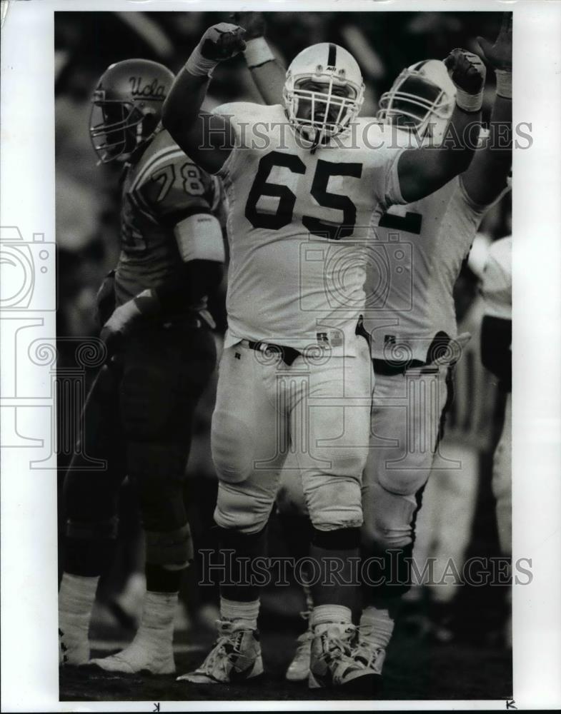 Press Photo Brian Cassidy, Offensive Guard for Stanford University - orc08383 - Historic Images