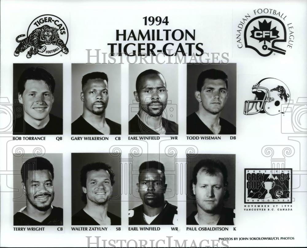 1994 Press Photo 1994 Hamilton Tiger-Cats Football Team - orc10604 - Historic Images