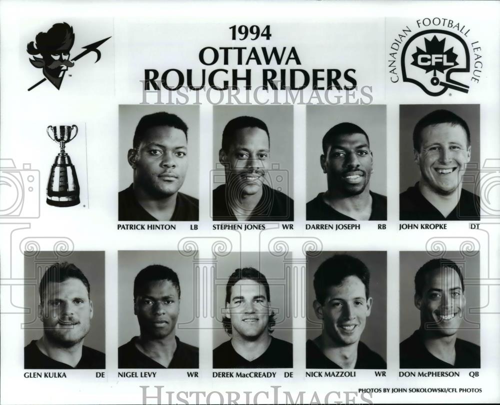 1994 Press Photo Ottawa Rough Riders - orc10619 - Historic Images