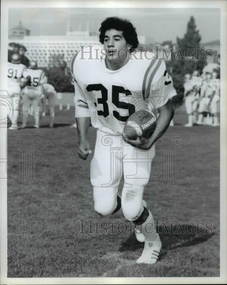 Press Photo Scott Stauch, 1977 UCLA right halfback, 186 pounds, 6-2, - Historic Images