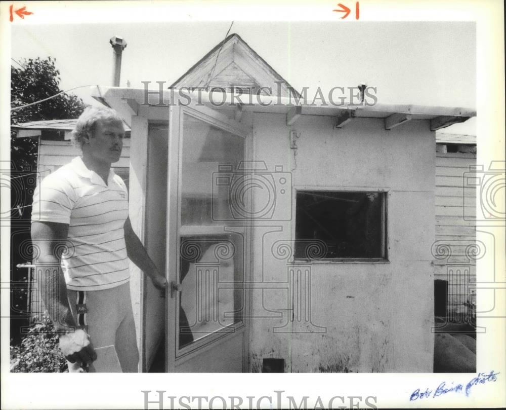 1985 Press Photo Football player Craig Christianson - sps00212 - Historic Images