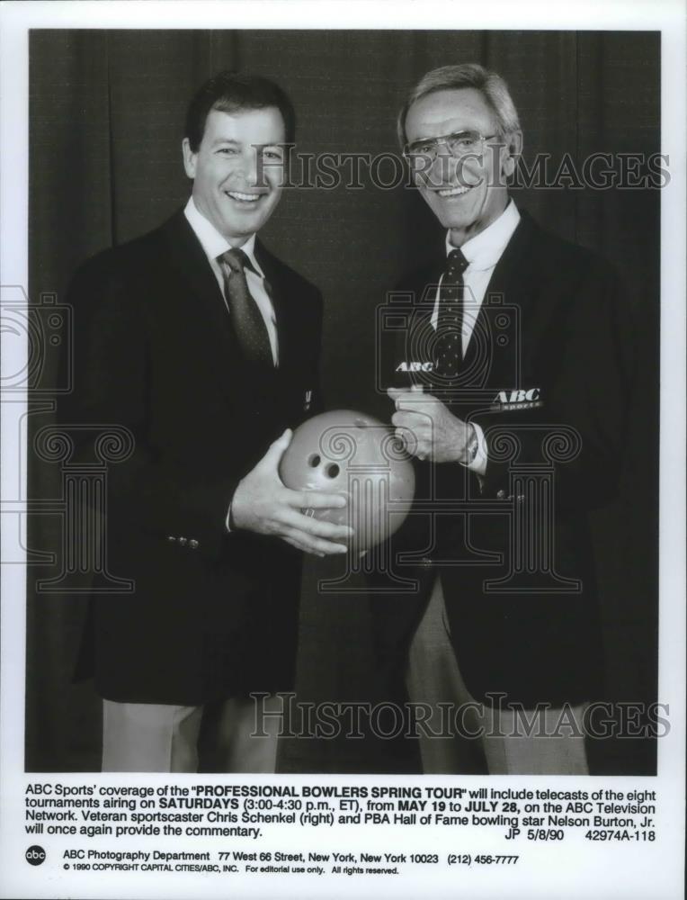 1990 Press Photo ABC Sports will cover Bowling Tour with Nelson Burton Jr