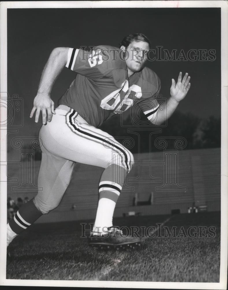 1970 Press Photo Washington State University football player Steve Busch - Historic Images