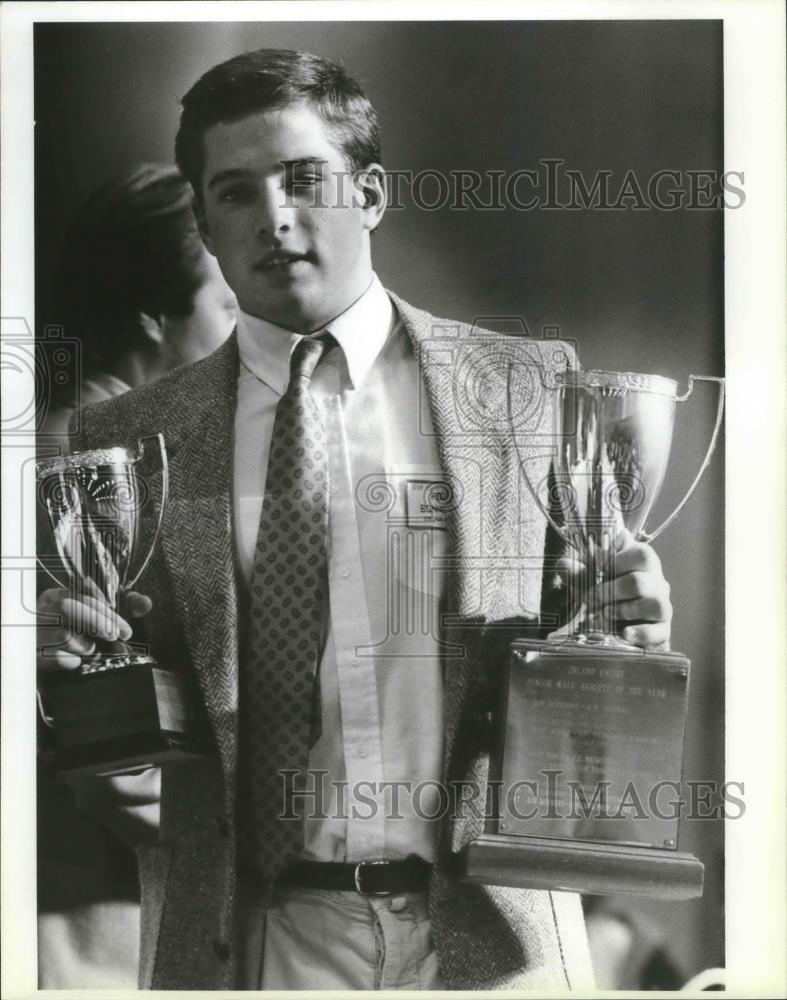 1992 Press Photo Football player Rob Bonneau - sps00683 - Historic Images