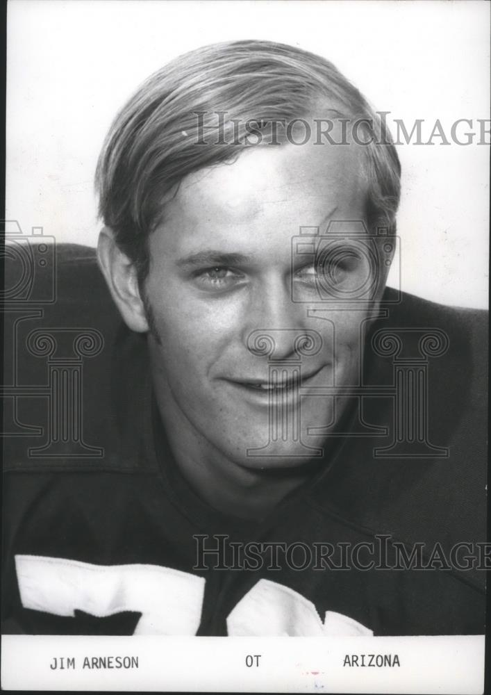 1971 Press Photo Football player, Jim Arneson - sps00705 - Historic Images