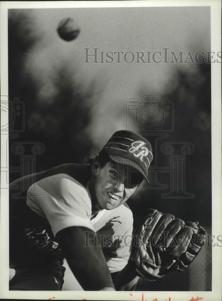 1984 Press Photo Frontier League Baseball player, Troy Cunningham - sps00739 - Historic Images