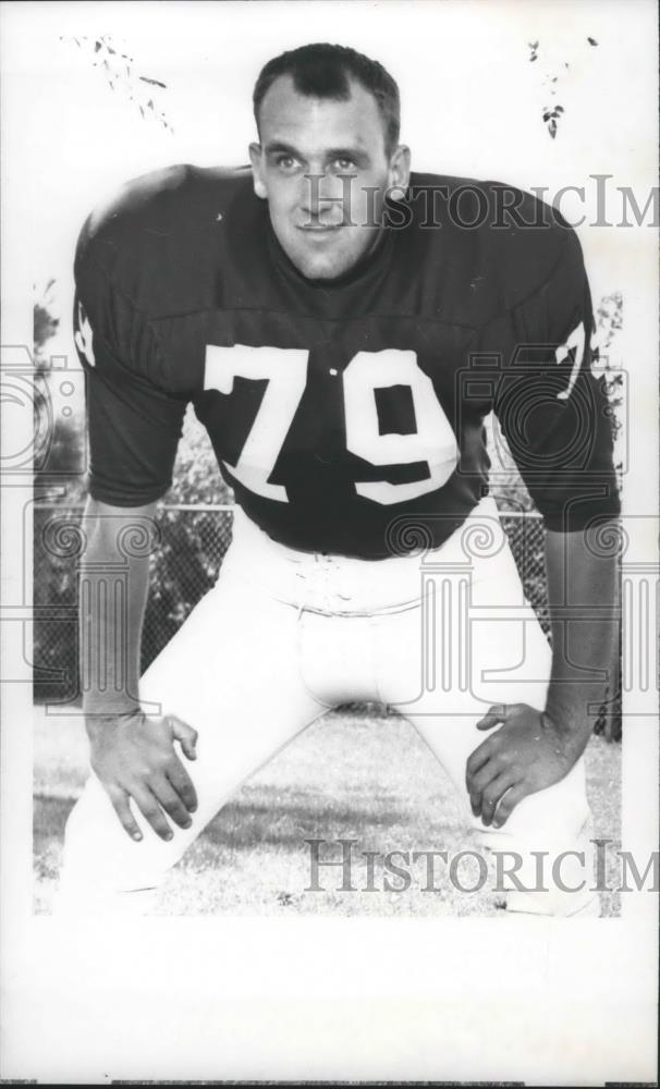 1969 Press Photo EWSC Sports&#39; football player, C.Cox - sps00805 - Historic Images