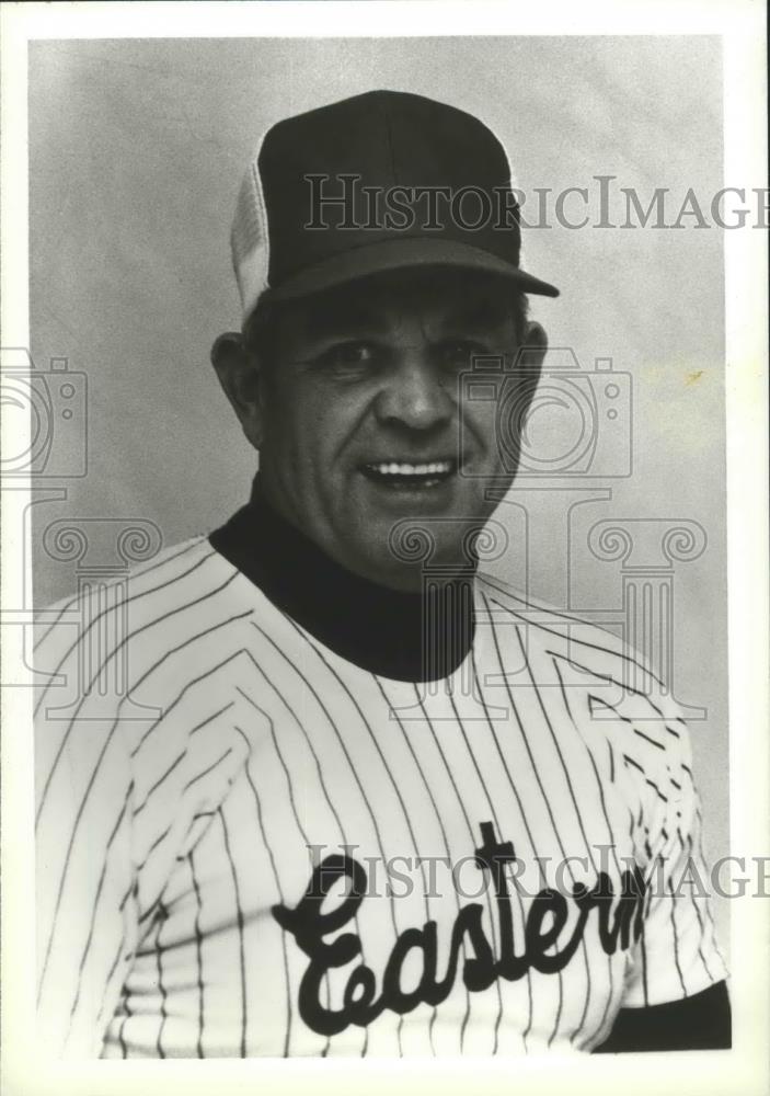 1984 Press Photo Football coach Ed Chissus is all smiles - sps00890 - Historic Images