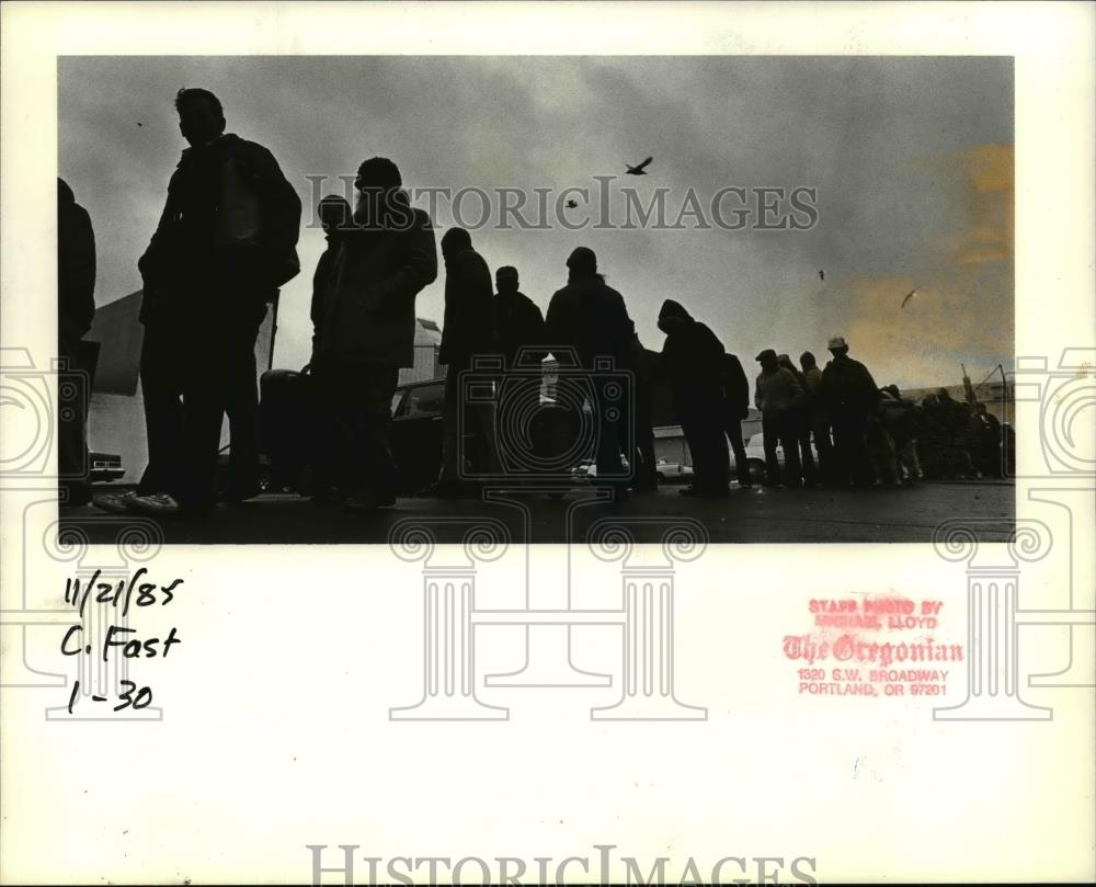 1985 Press Photo Blancher House Food Agency A Day of Fast for the Hungry - Historic Images
