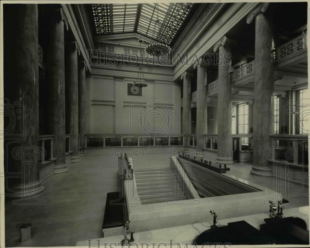 1922 Press Photo Interior of First National Bank - orb01934 - Historic Images