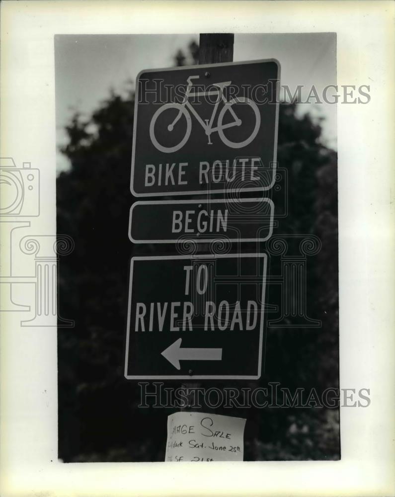 1983 Press Photo Roads for bicycling in Clackamas County orb02446