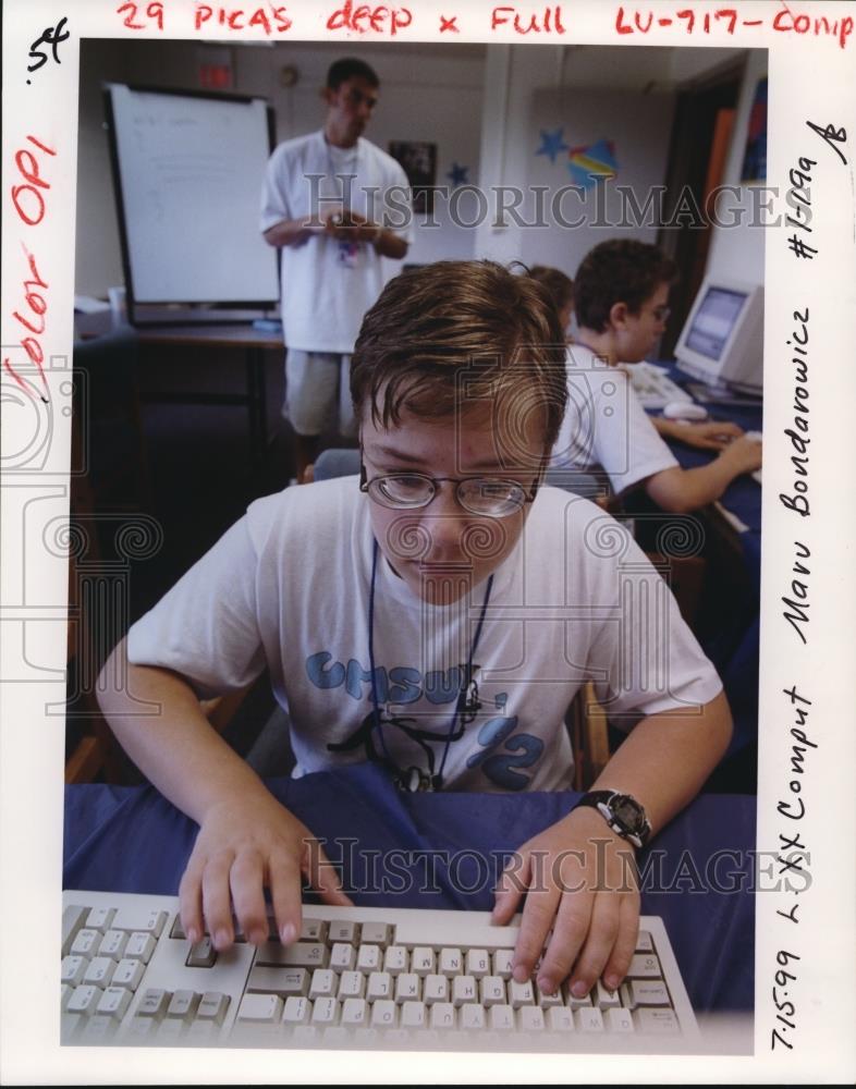 1999 Press Photo Computer at Cybercamp - orb03602 - Historic Images