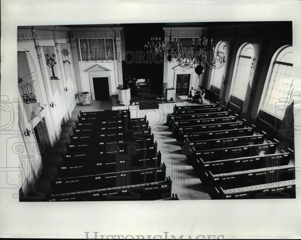 1974 Press Photo interior of First Unitarian Church was remodeled - orb05445 - Historic Images