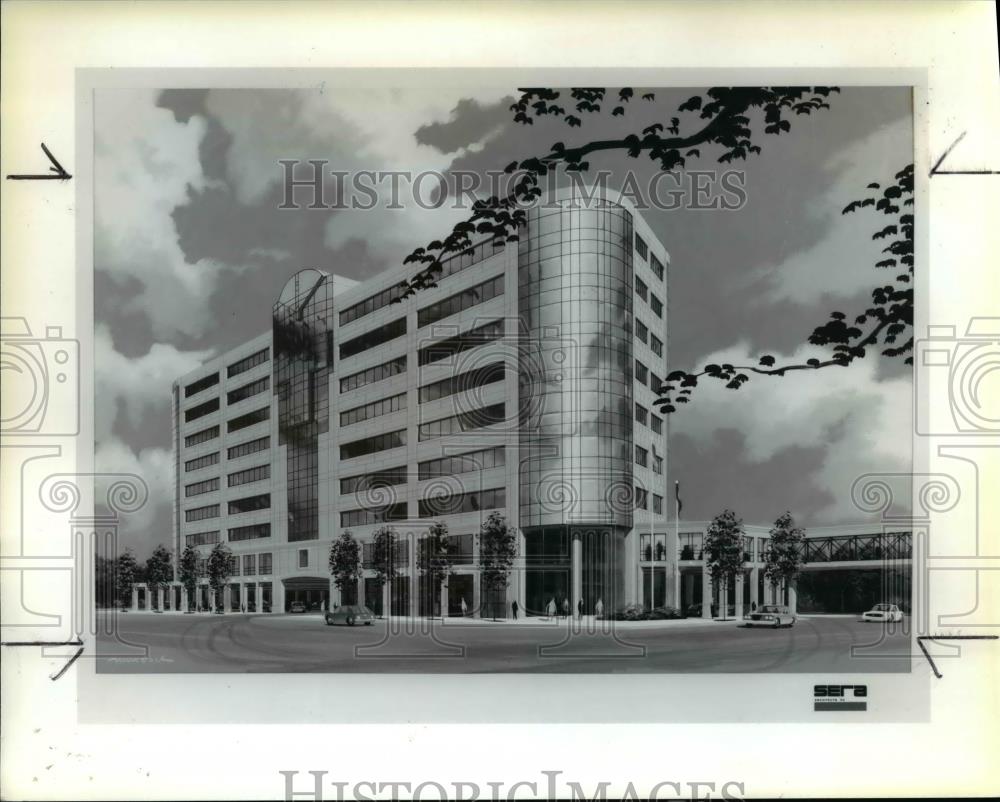 1987 Press Photo Centennial Place a 9 story 144000 square foot office building - Historic Images
