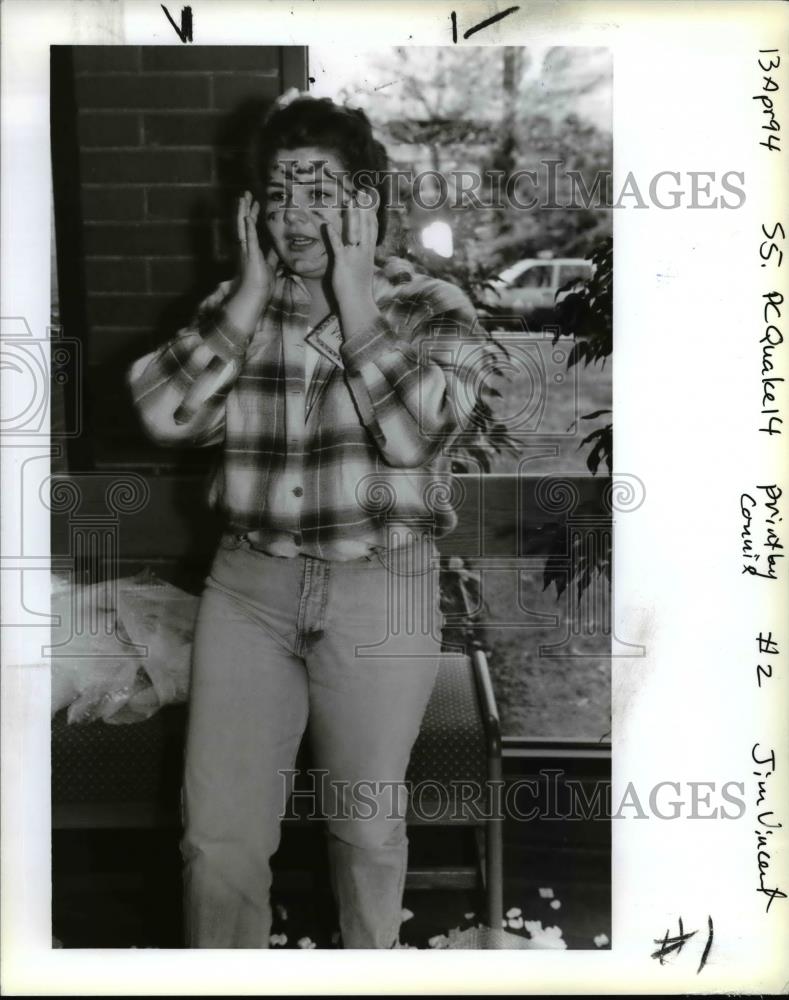 1994 Press Photo Earthquake Drill - orb07855 - Historic Images