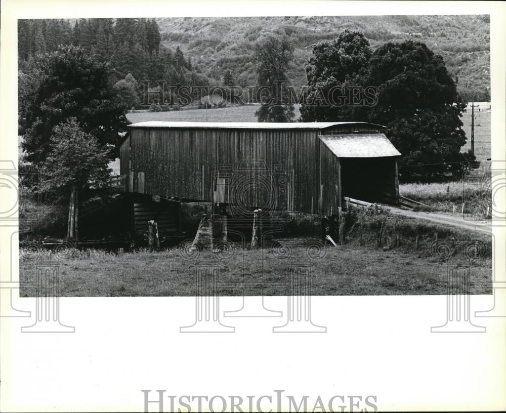 1979 Press Photo The Only Remaining Covered Bridge in State of Washington - Historic Images