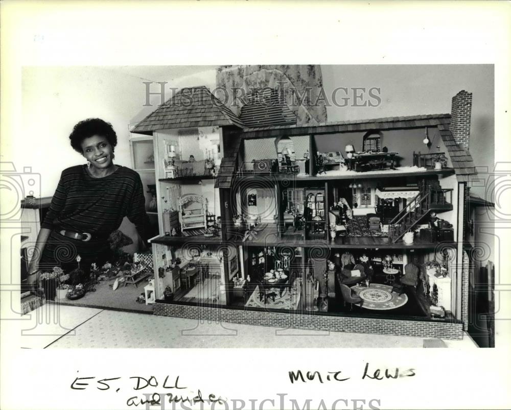 1991 Press Photo Marie Lewis relies on an artistic eye and a variety - Historic Images