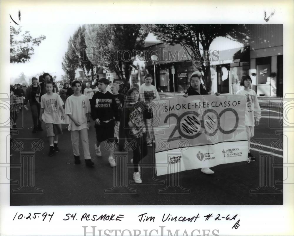 1994 Press Photo Anti-Smoking, Portland - Demonstration - orb10297 - Historic Images