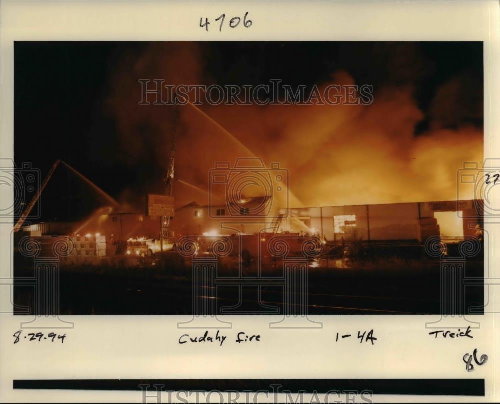 1994 Press Photo Fire Oregon - orb11376 - Historic Images