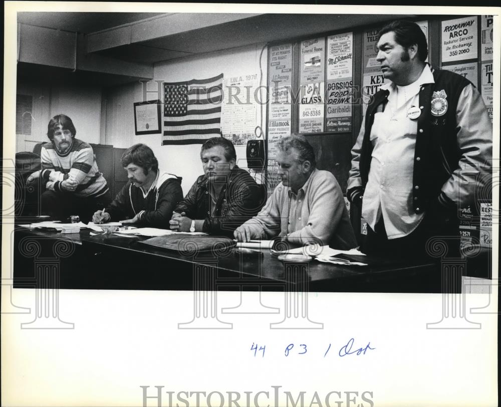1980 Press Photo Teamsters Union organizing committee - orb13215 - Historic Images