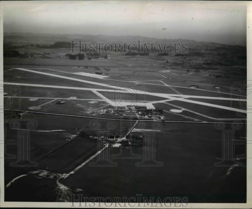 1946 Press Photo The Aerial View of Salem Airport - orb21410 - Historic Images