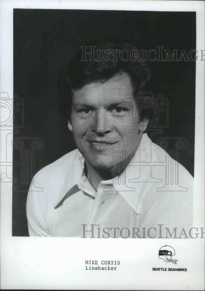 1977 Press Photo Seattle Seahawks linebacker Mike Curtis - sps00942 - Historic Images