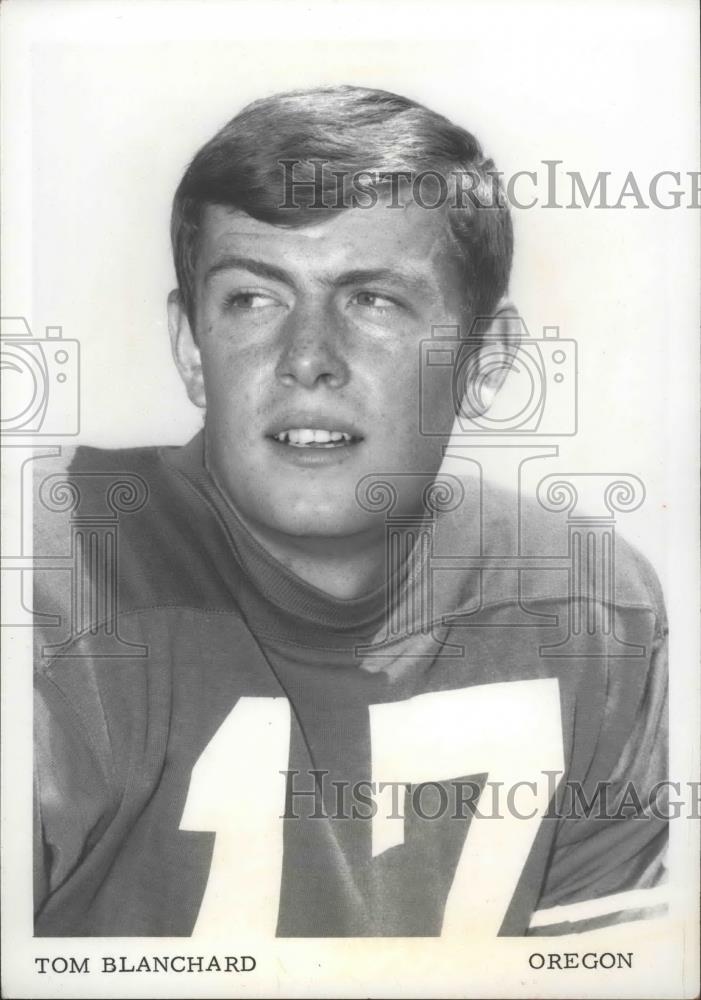 1969 Press Photo Football player, Tom Blanchard - sps00968 - Historic Images