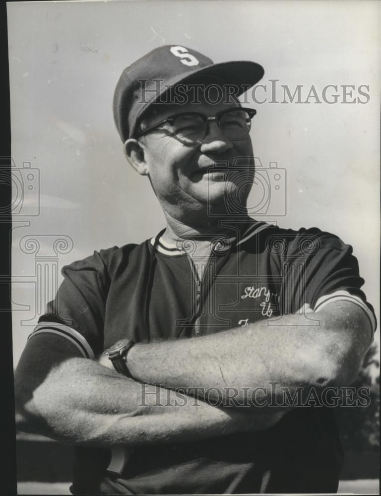 1958 Press Photo Stanford University football coach, Jack Curtice - sps01000 - Historic Images