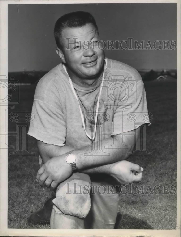 1953 Press Photo Football coach, Raymond &quot;Babe&quot; Curfman - sps01011 - Historic Images