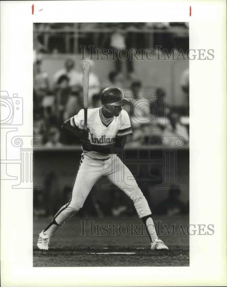 1985 Press Photo Indians baseball player, Gerald Clark - sps01026 - Historic Images