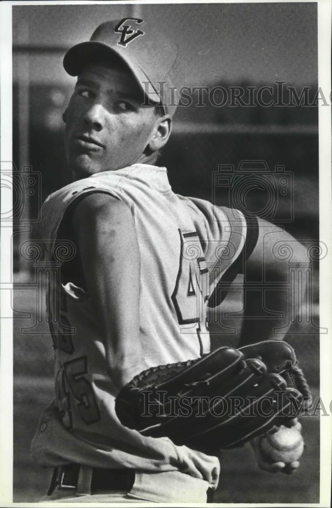 1992 Press Photo Central Valley baseball player, Darin Blood - sps01175 - Historic Images